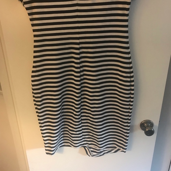 Calvin Klein Black and White Striped Dress - Picture 6 of 6
